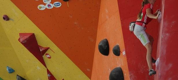 Urška Repušič na lanskoletnem mladinskem svetovnem prvenstvu v Arcu (vir: Slovenska mladinska reprezentanca).